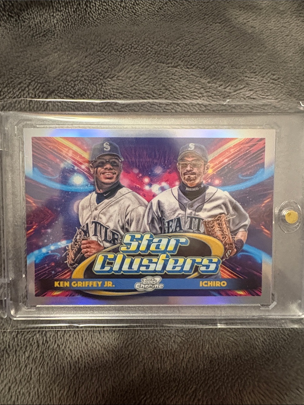Topps Star Clusters Baseball Card - Blue, Purple, Yellow